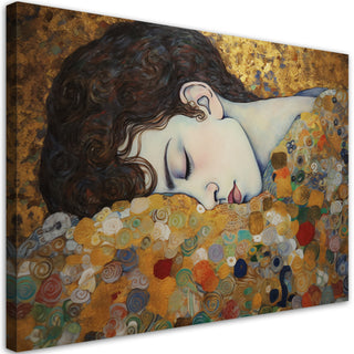 Paveikslas ant drobės, Gustav Klimt, Žavi mieganti moteris Paveikslai ant drobės Gera namie - Geranamie.lt