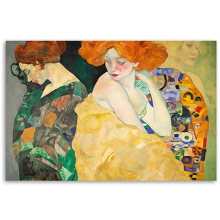 Paveikslas ant drobės, Gustav Klimt, Raudonplaukės moterys Paveikslai ant drobės Gera namie - Geranamie.lt