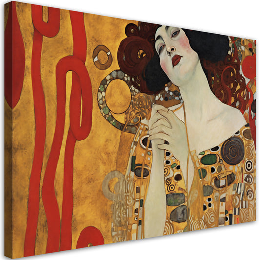 Paveikslas ant drobės, Gustav Klimt, Graži moteris