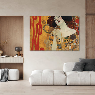 Paveikslas ant drobės, Gustav Klimt, Graži moteris Paveikslai ant drobės Gera namie - Geranamie.lt