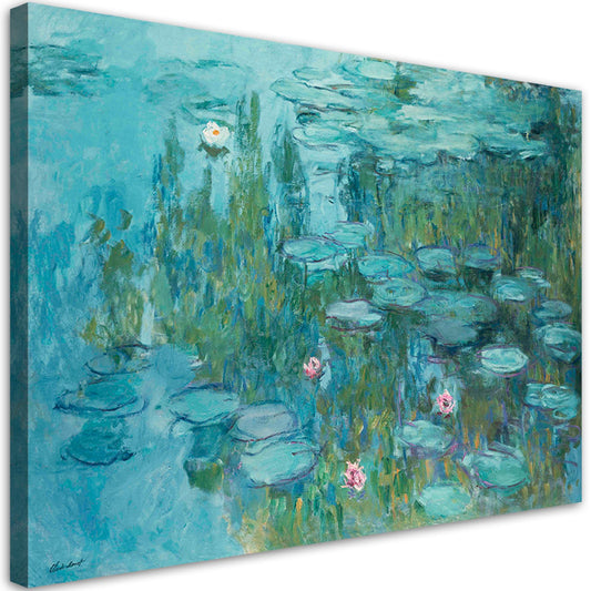 Paveikslas ant drobės, Claude Monet, Vandens lelijos