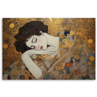 Paveikslas ant drobės, Gustav Klimt, Moters veidas Paveikslai ant drobės Gera namie - Geranamie.lt