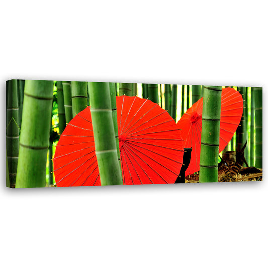 Paveikslas ant drobės, Bambukai ir skėčiai