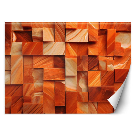 Tapetai, Oranžinis kubas 3D