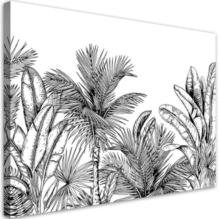 Paveikslas ant drobės, Juodi ir balti lapai Paveikslai ant drobės Gera namie - Geranamie.lt