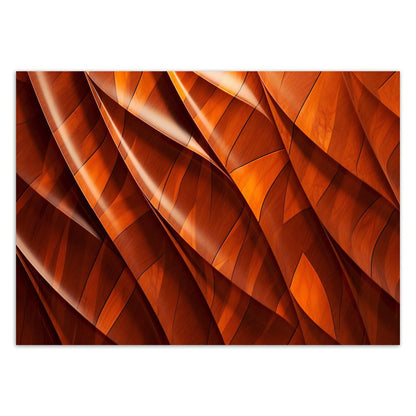 Tapetai, Oranžinė tekstūra 3D - Gera namie