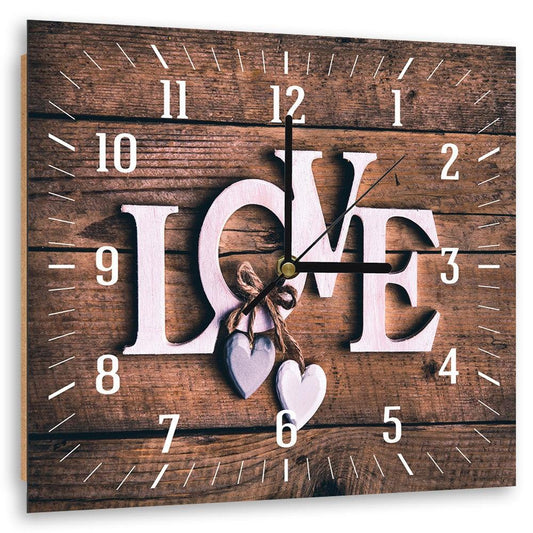 Sieninis laikrodis, Užrašas LOVE