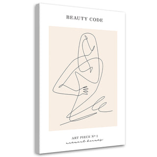 Paveikslas ant drobės, Abstrakčios linijos Beauty code Paveikslai ant drobės Gera namie - Geranamie.lt
