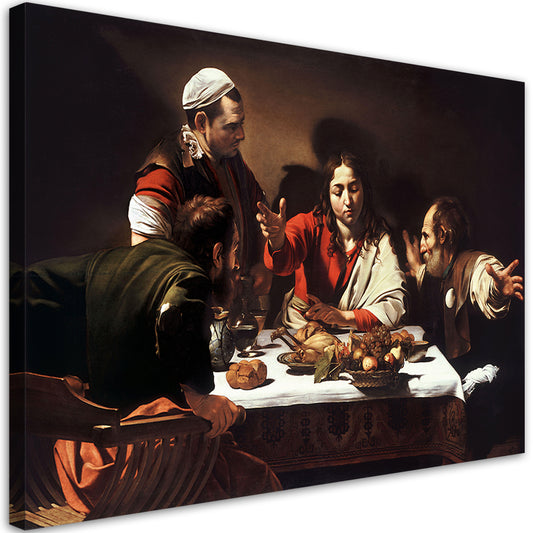 Paveikslas ant drobės, Caravaggio, Vakarienė Emause