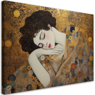 Paveikslas ant drobės, Gustav Klimt, Moters veidas Paveikslai ant drobės Gera namie - Geranamie.lt