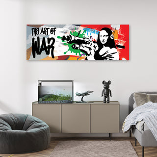 Paveikslas ant drobės, Banksy, Mona Lisa Bazooka spalvota Paveikslai ant drobės Gera namie - Geranamie.lt