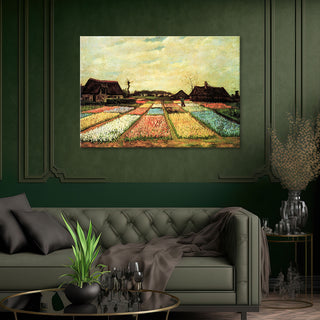 Paveikslas ant drobės, Vincent van Gogh, Gėlių laukai Paveikslai ant drobės Gera namie - Geranamie.lt