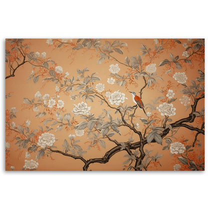 Paveikslas ant drobės, Paukštis medyje Chinoiserie stiliumi - Gera namie