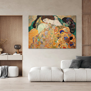 Paveikslas ant drobės, Gustav Klimt, Mieganti moteris Paveikslai ant drobės Gera namie - Geranamie.lt