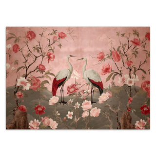 Fototapetai, Gėlės ir paukščiai Shabby Chic stiliumi Tapetai Gera namie - Geranamie.lt