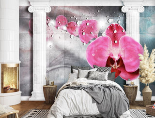 Fototapetai, Orchidėjos ir 3D kolonos Tapetai Gera namie - Geranamie.lt