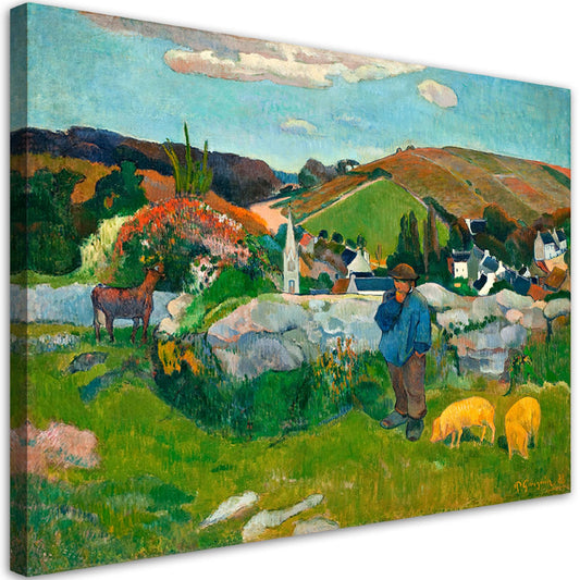 Paveikslas ant drobės, Paul Gauguin, Kiaulių ganytojas