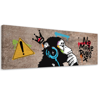 Paveikslas ant drobės, Banksy, DJ Monkey Paveikslai ant drobės Gera namie - Geranamie.lt