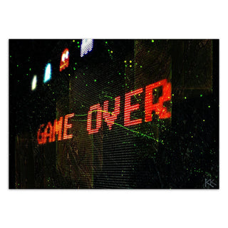 Fototapetai, Užrašas GAME OVER juodas Tapetai Gera namie - Geranamie.lt