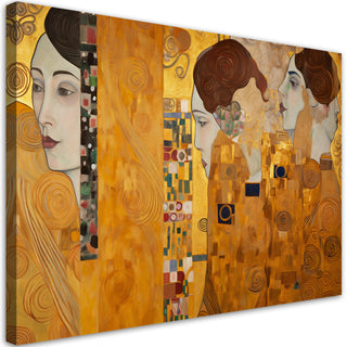 Paveikslas ant drobės, Gustav Klimt, Moters abstrakcija Paveikslai ant drobės Gera namie - Geranamie.lt