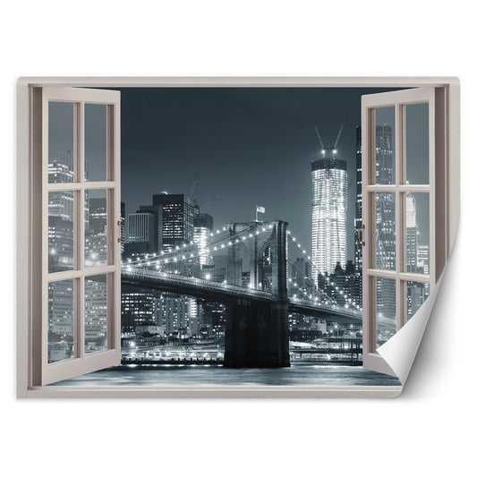 Tapetai, Vaizdas pro langą Bruklino tiltas Niujorke