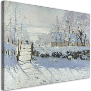 Paveikslas ant drobės, Claude Monet, The Magpie Paveikslai ant drobės Gera namie - Geranamie.lt