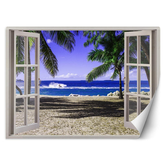 Tapetai, Vaizdas pro langą Atogrąžų paplūdimys