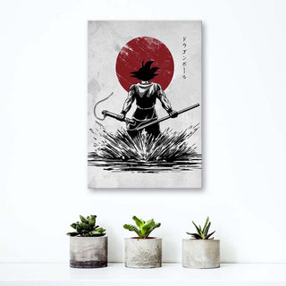 Paveikslas ant drobės, Anime Red moon Goku herojus Paveikslai ant drobės Gera namie - Geranamie.lt