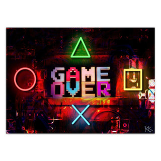Fototapetai, Užrašas GAME OVER raudonas Tapetai Gera namie - Geranamie.lt