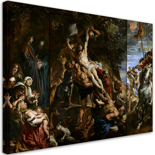 Paveikslas ant drobės, Peter Paul Rubens, Kryžiaus pakėlimo scena Paveikslai ant drobės Gera namie - Geranamie.lt