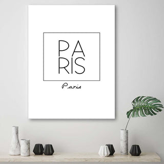 Paveikslas ant drobės, Užrašas Paris Paveikslai ant drobės Gera namie - Geranamie.lt