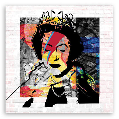 Paveikslas ant drobės, Banksy Anglijos karalienė - Gera namie