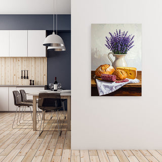 Paveikslas ant drobės, provanso natiurmortas Paveikslas ant drobės, Still life lavender rolls Paveikslai ant drobės Gera namie - Geranamie.lt