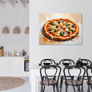 Paveikslas ant drobės, Itališka pica Paveikslas ant drobės, Pizza Food Paveikslai ant drobės Gera namie - Geranamie.lt