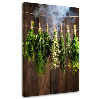 Paveikslas ant drobės, Džiovintos prieskoninės žolelės Nr. 2 Paveikslas ant drobės, Herbs spices plants Paveikslai ant drobės Gera namie - Geranamie.lt