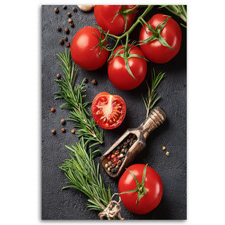 Paveikslas ant drobės, Pomidorai su razmorinu Paveikslas ant drobės, Tomatoes Vegetables Food Kitchen Paveikslai ant drobės Gera namie - Geranamie.lt