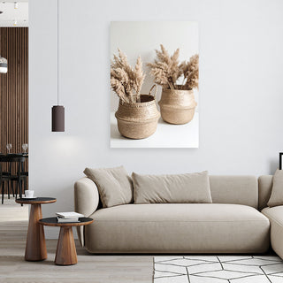 Paveikslas ant drobės, Pampų žolės pintinėse Paveikslai ant drobės Gera namie - Geranamie.lt