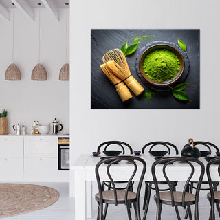 Paveikslas ant drobės, Japoniška Matcha Paveikslas ant drobės, Matcha Tea Paveikslai ant drobės Gera namie - Geranamie.lt