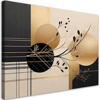 Canvas print, Abstraction Glamour Gold