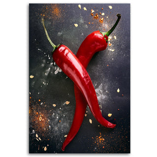 Picture on canvas, Red chili peppers