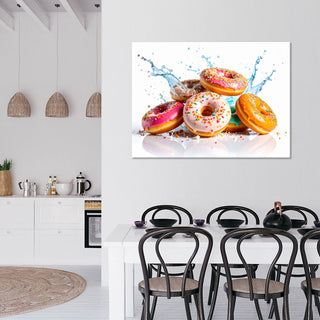 Paveikslas ant drobės, Spurgų įvairovė Paveikslas ant drobės, Donuts Cookies Paveikslai ant drobės Gera namie - Geranamie.lt