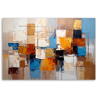 Canvas print, Colorful squares abstraction
