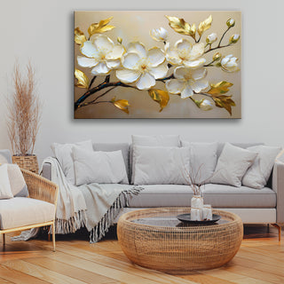 Paveikslas ant drobės, Žydinti magnolija aukse Paveikslai ant drobės Gera namie - Geranamie.lt