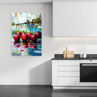 Paveikslas ant drobės, Vyšnių draugystė Paveikslas ant drobės, Cherries Fruit Paveikslai ant drobės Gera namie - Geranamie.lt
