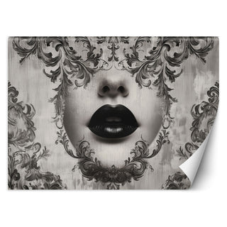 Wallpaper, Woman's face lips abstraction