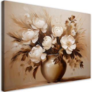 Paveikslas ant drobės, Gėlių vaza pastelėje Paveikslai ant drobės Gera namie - Geranamie.lt
