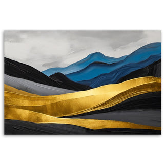 Painting on canvas, Abstract of the Golden Mountains