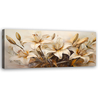 Paveikslas ant drobės, Lelijų šakelės ochroje Paveikslai ant drobės Gera namie - Geranamie.lt