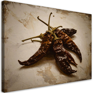 Paveikslas ant drobės, aitrieji pipirai Nr. 4 Paveikslas ant drobės, Vintage peppers Paveikslai ant drobės Gera namie - Geranamie.lt