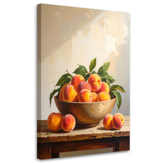 Paveikslas ant drobės, sultingi abrikosai Paveikslas ant drobės, Peaches fruit Paveikslai ant drobės Gera namie - Geranamie.lt